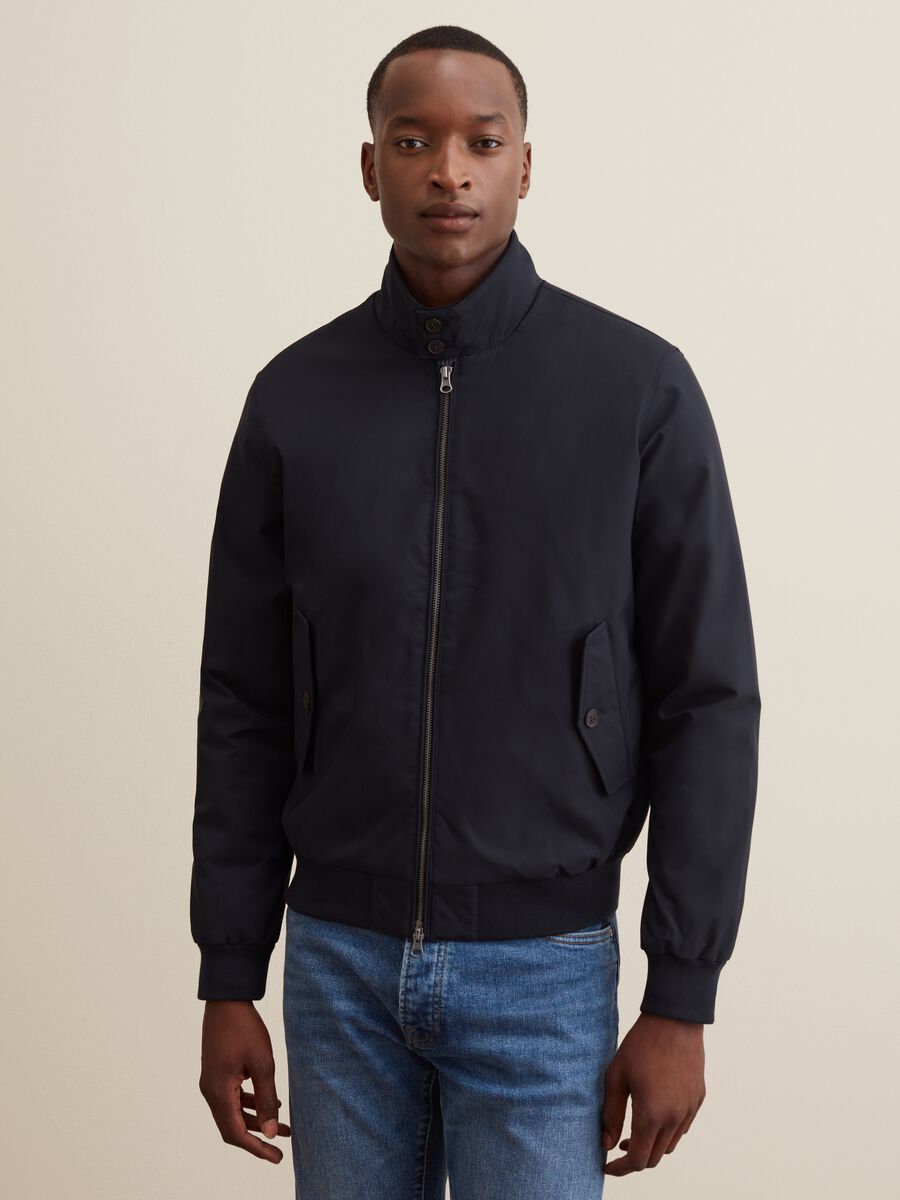 Bomber jacket with high neck_0