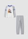 Marl grey organic cotton pyjamas with Mario Kart print_0