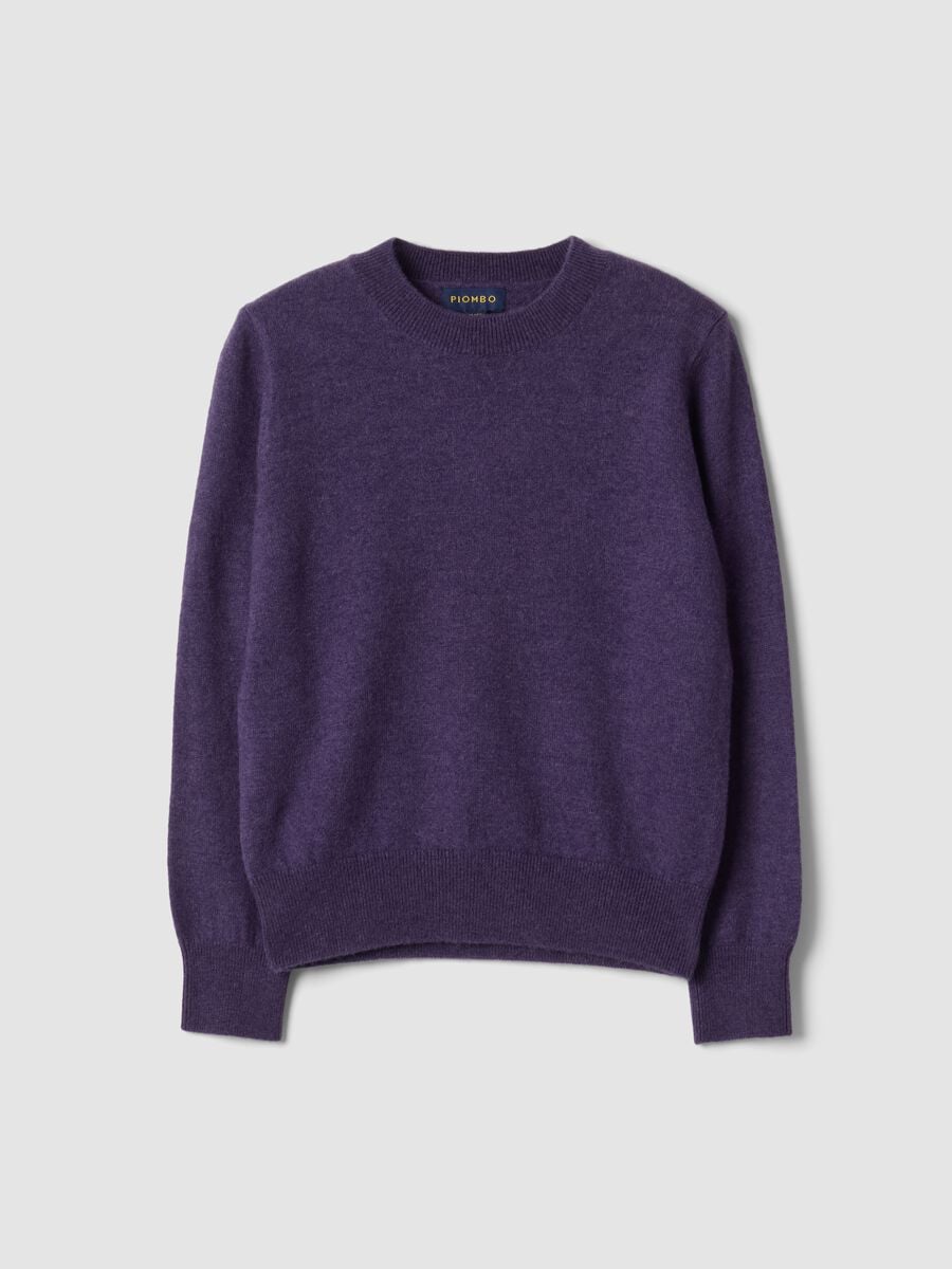 Violetter Pullover aus reiner Wolle mit langen &Auml;rmeln, Regular Fit_3