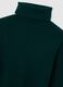 Regular fit high-neck green pure wool sweater_5