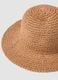 Panama hat in pure brown paper fabric_1