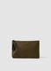Green wristlet pouch with zip_0