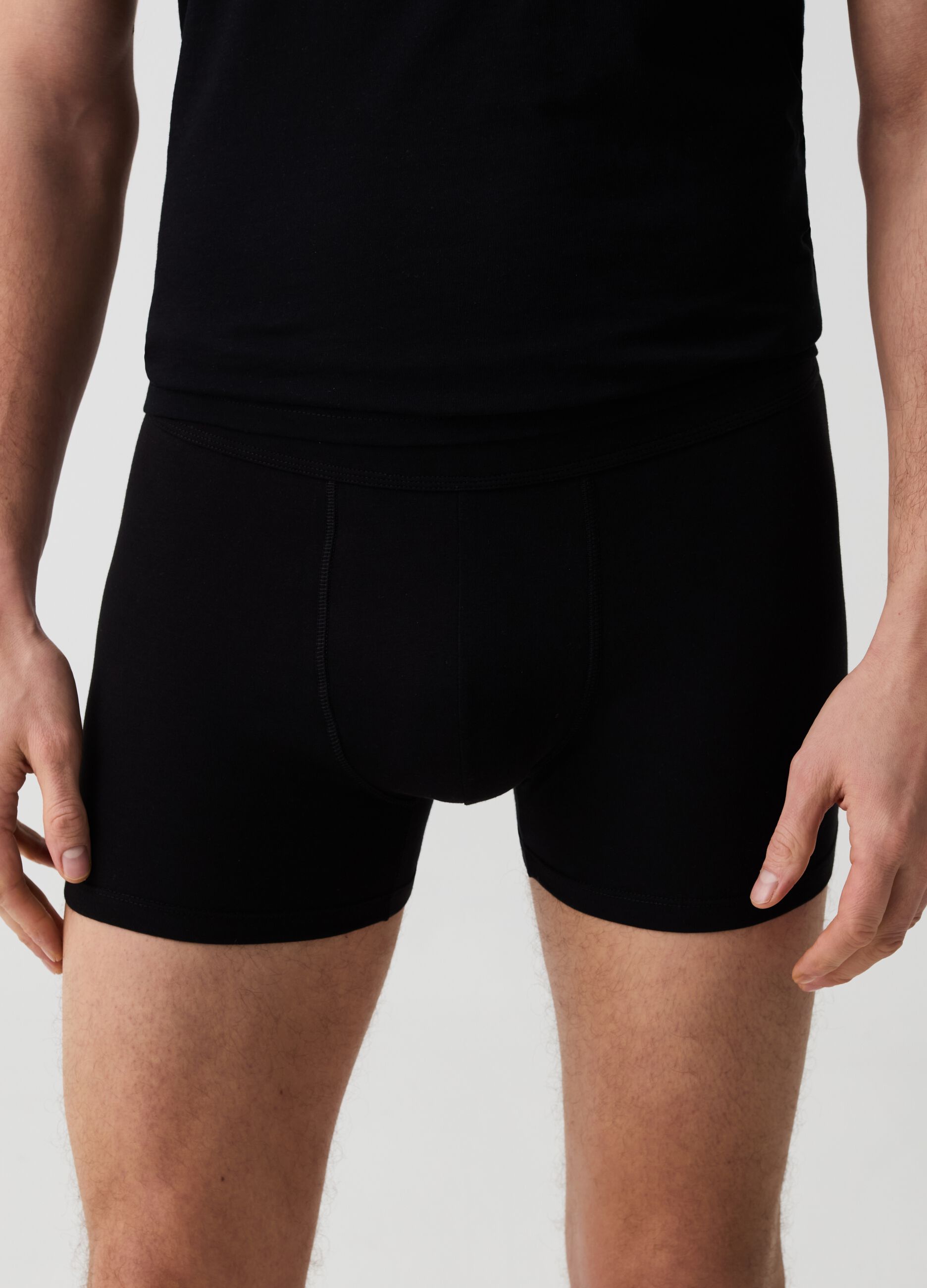 Two-pack midi boxer shorts in stretch Supima cotton