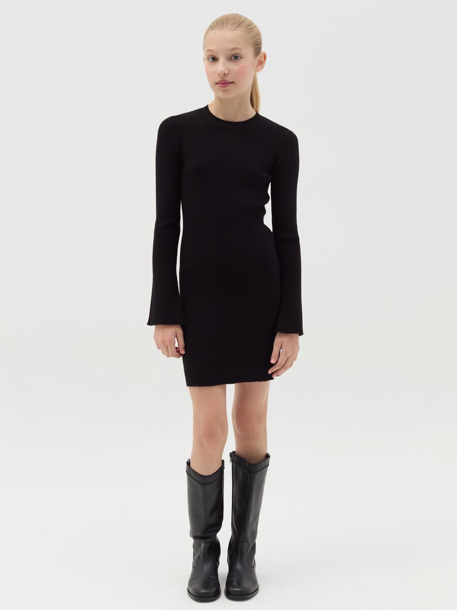 Ribbed jumper dress_0