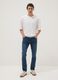Super skinny blue cotton blend jeans_0