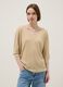 Beige modal blend regular fit jumper with shimmering design_2