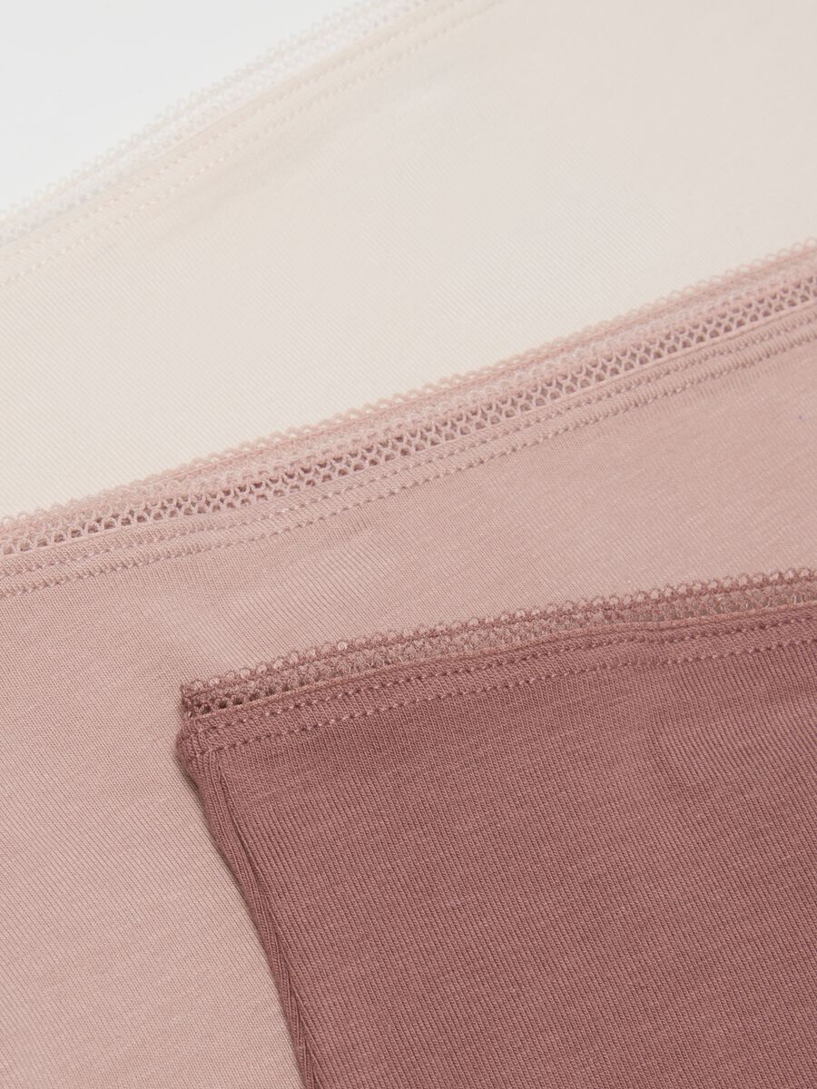 Tripack pink cotton stretch briefs_5