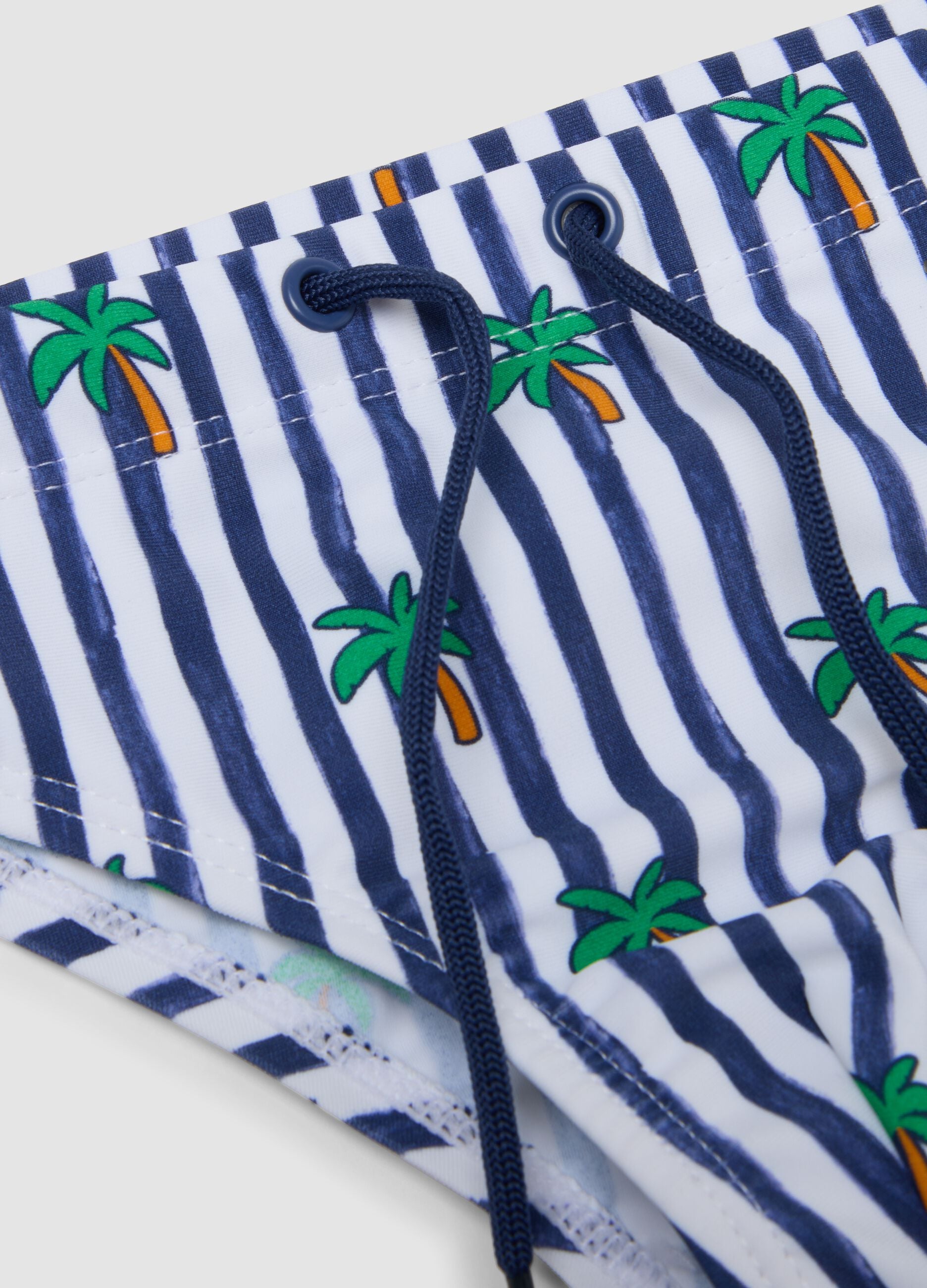 Blaue Swim-Briefs aus Stretchmaterial