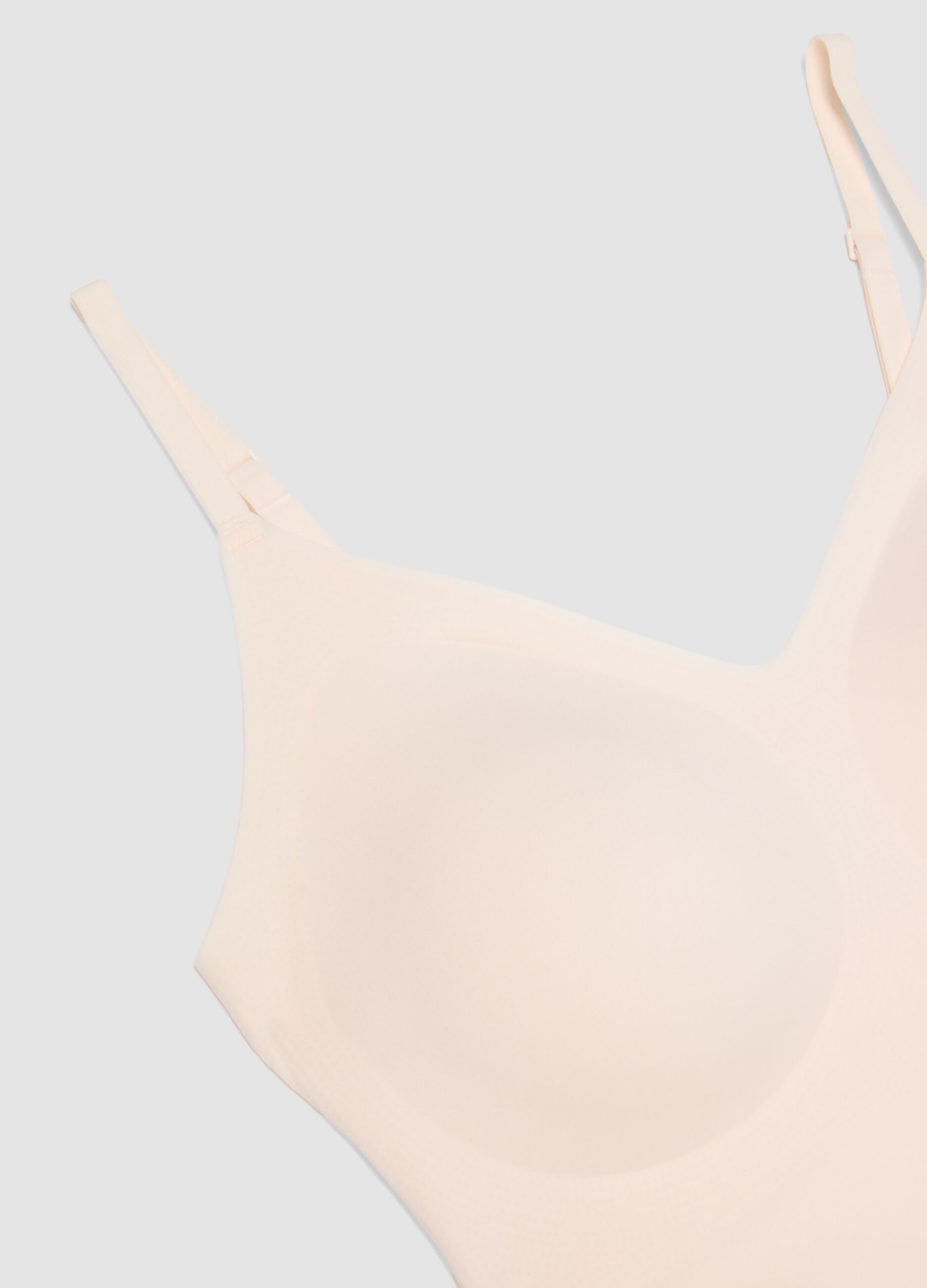 Pink stretch V-neck camisole