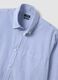 Light blue cotton-blend checked easy-iron regular-fit shirt_5