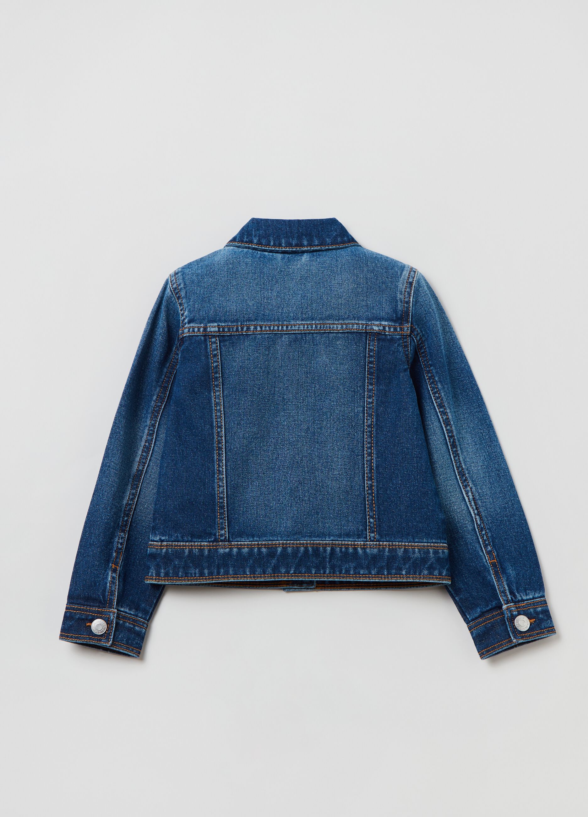 Giacca in denim con patch 