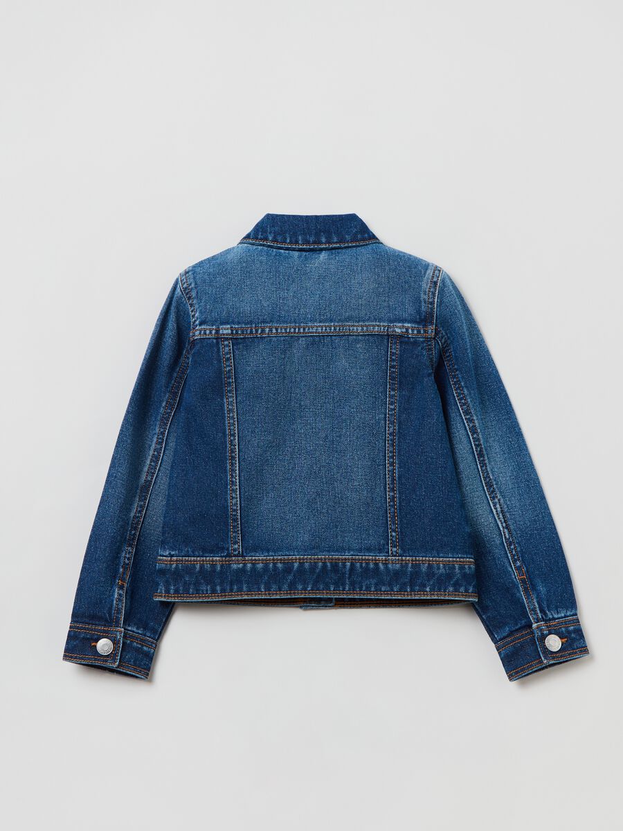 Giacca in denim con patch _1