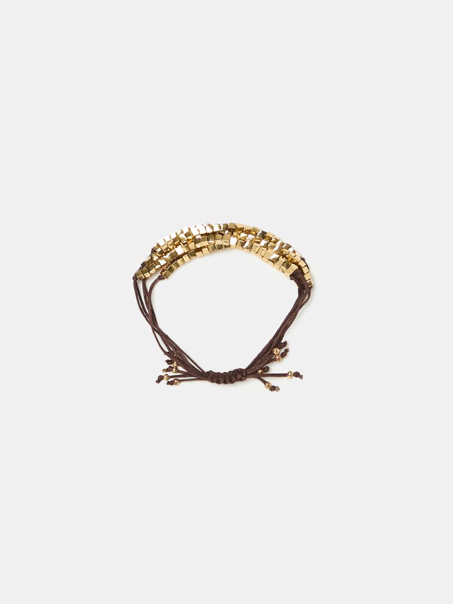 Multi-string bracelet with micro stones_0