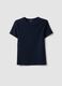 Blue fitted short-sleeve stretch-cotton T-shirt_4