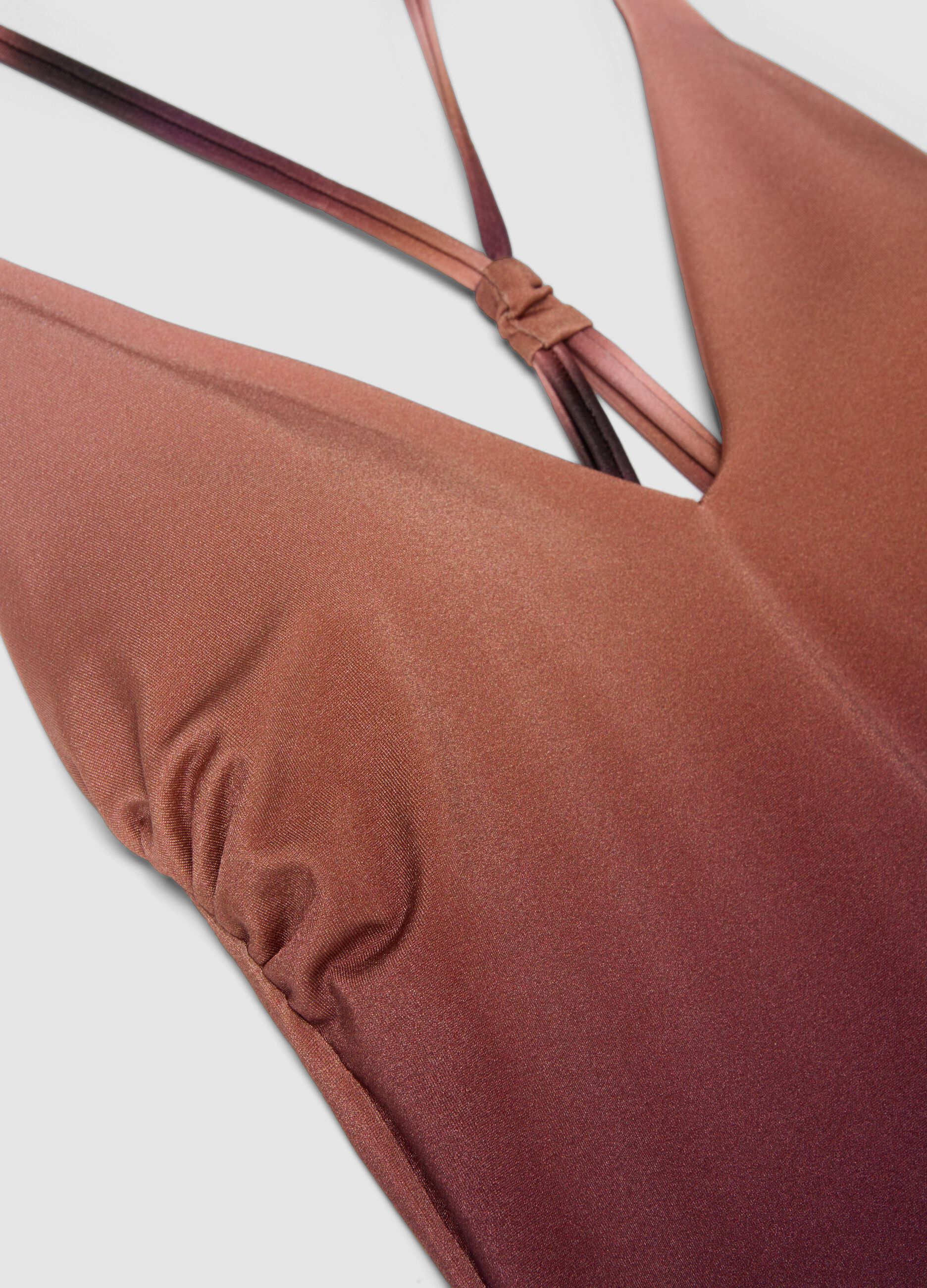 Pink gradient stretch swimsuit