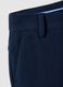 Pantalones chino de algod&oacute;n el&aacute;stico azul para ni&ntilde;os, ajuste regular_2