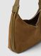 Brown stretch-fabric hobo bag_1