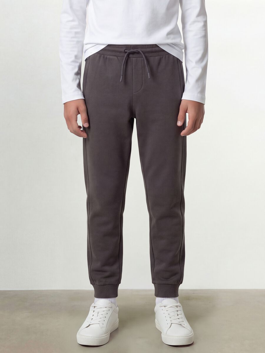 Grey organic cotton joggers_1