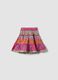 Multicolour pure cotton skirt with ruffle hem_3