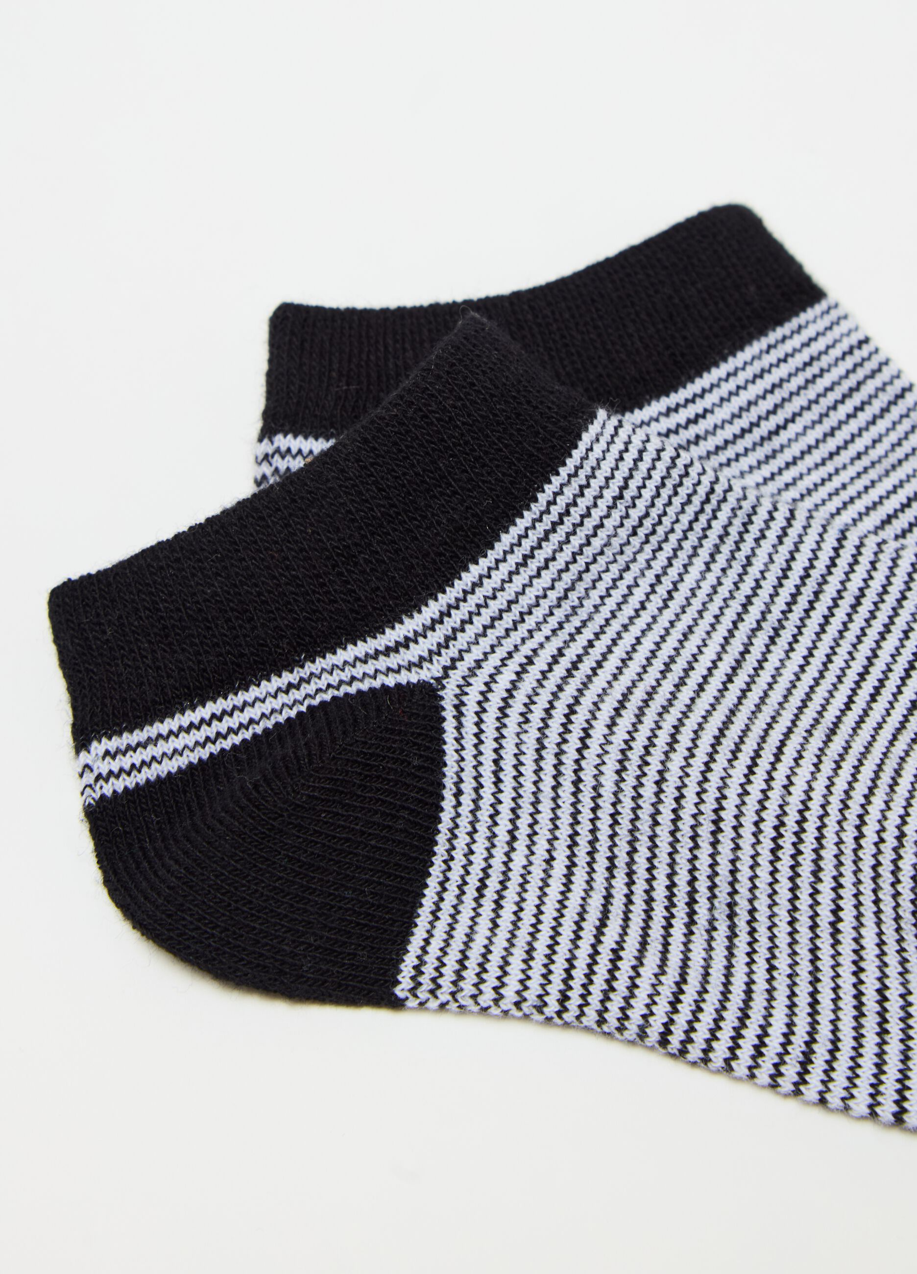 Five-pair pack short socks in organic cotton