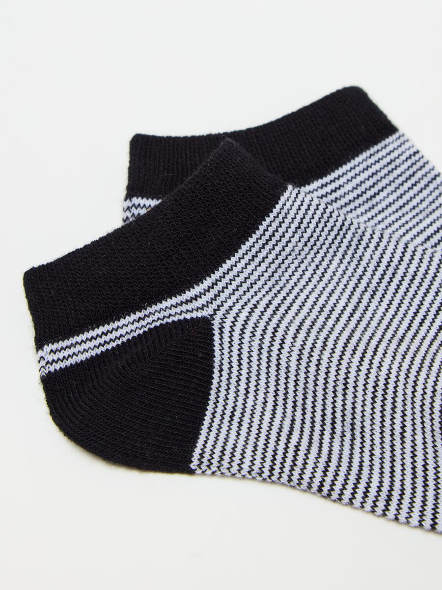 Five-pair pack short socks in organic cotton_1
