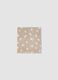 Copertina beige con stampa zampette per neonati_0