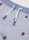 Blue striped baby swim shorts with embroidered boats_2