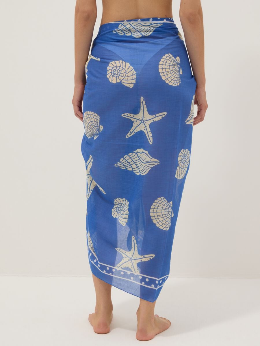 Blue pure cotton pareo_3