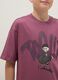 Boys&rsquo; purple 100% cotton oversized T-shirt with print_2