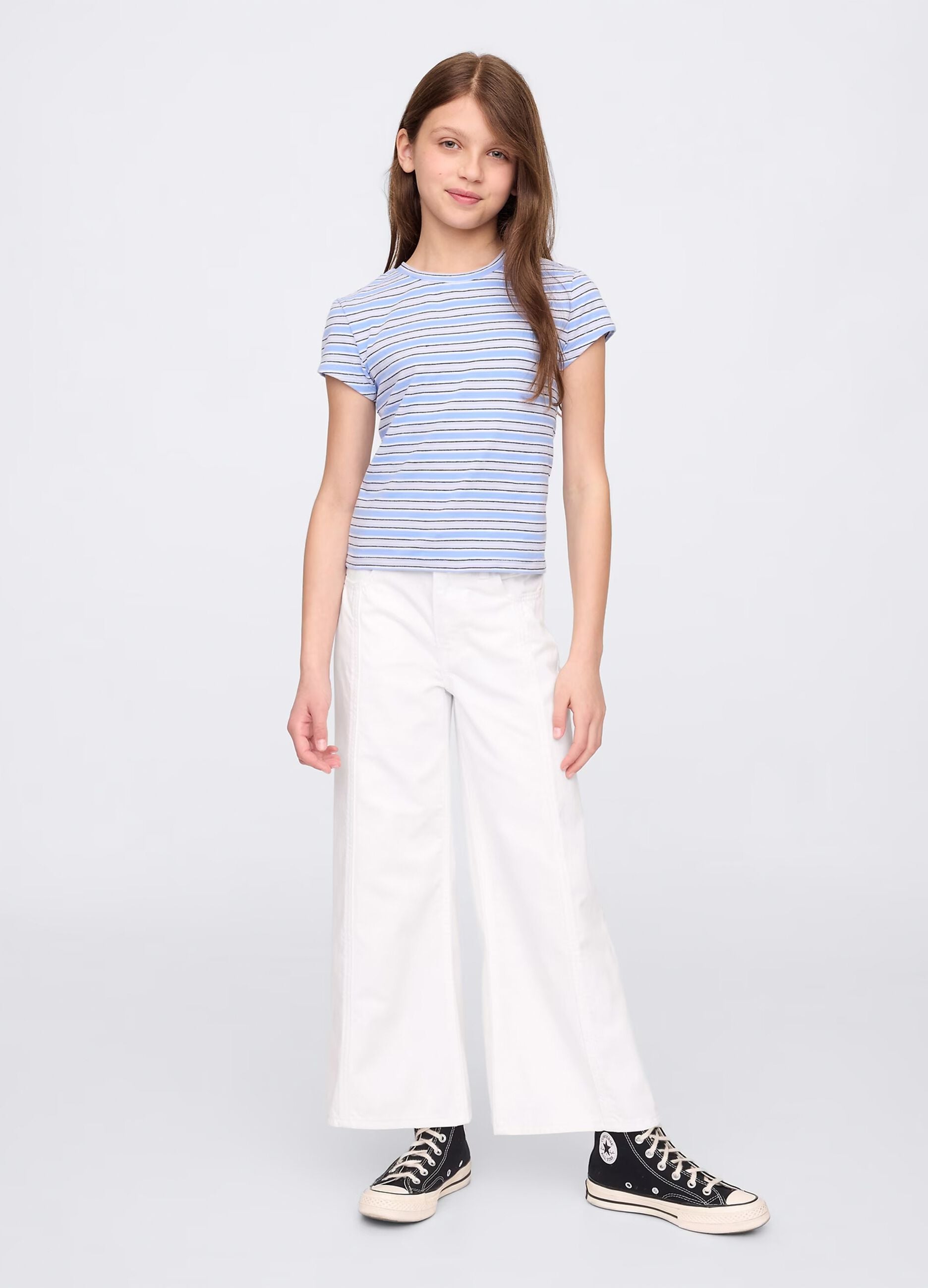 GAP Kids wei&szlig;e Jeans mit weitem Bein