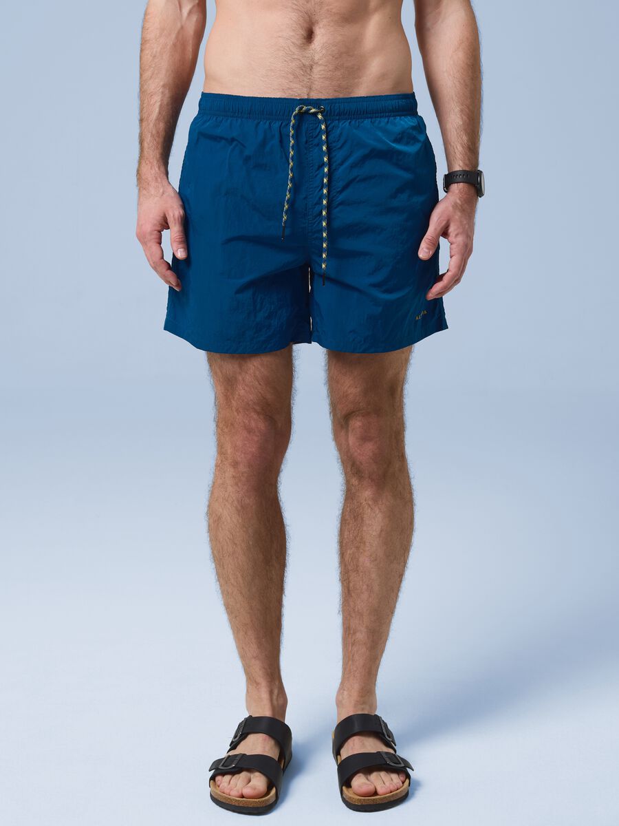 ALTAVIA SAILNG blue boxer swim shorts with elasticated waist_1