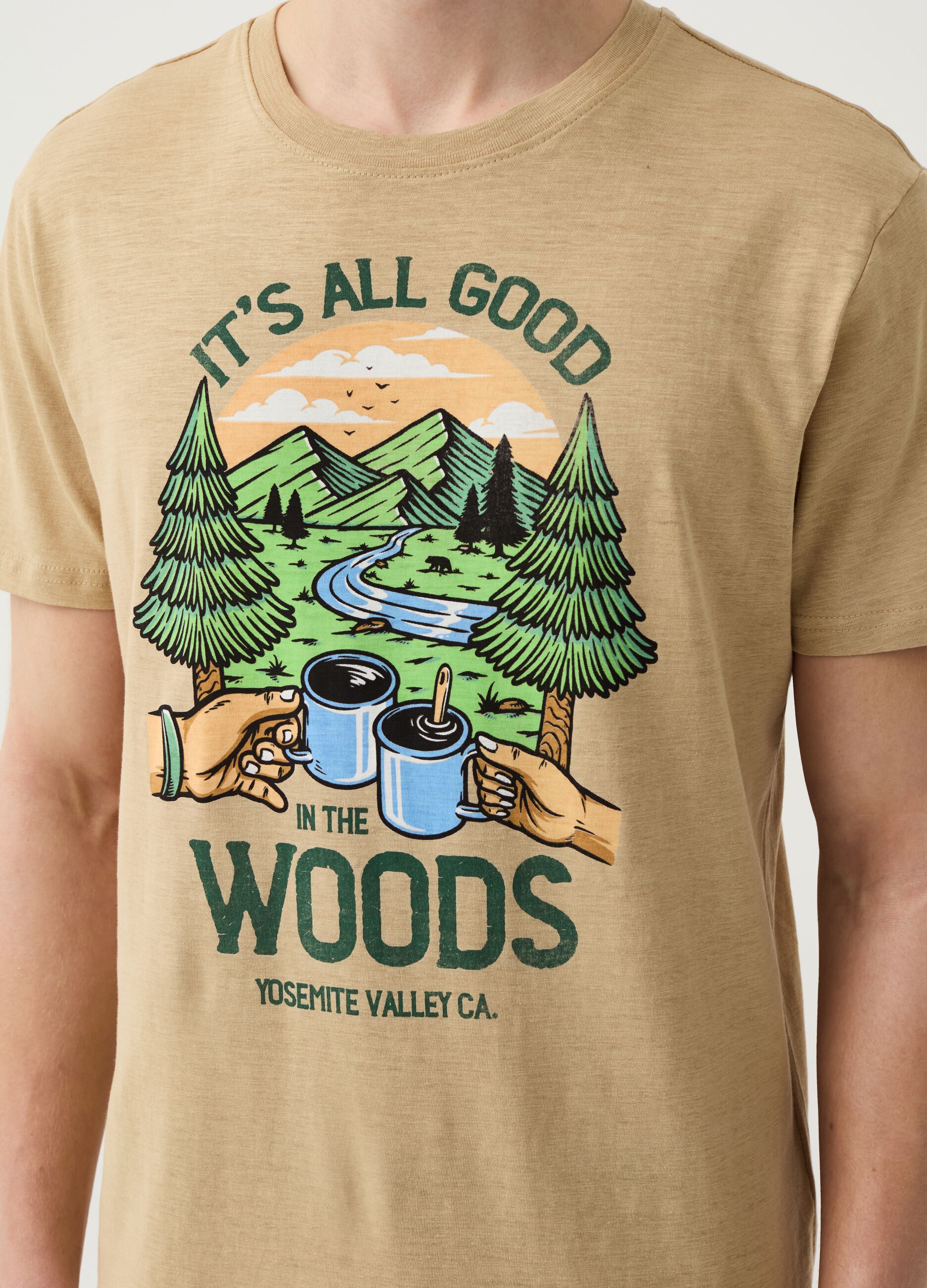 T-shirt with Yosemite Valley California print