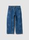 Cotton-viscose blend denim jeans with gaming print_0
