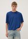 Blue pure cotton short-sleeve T-shirt_2