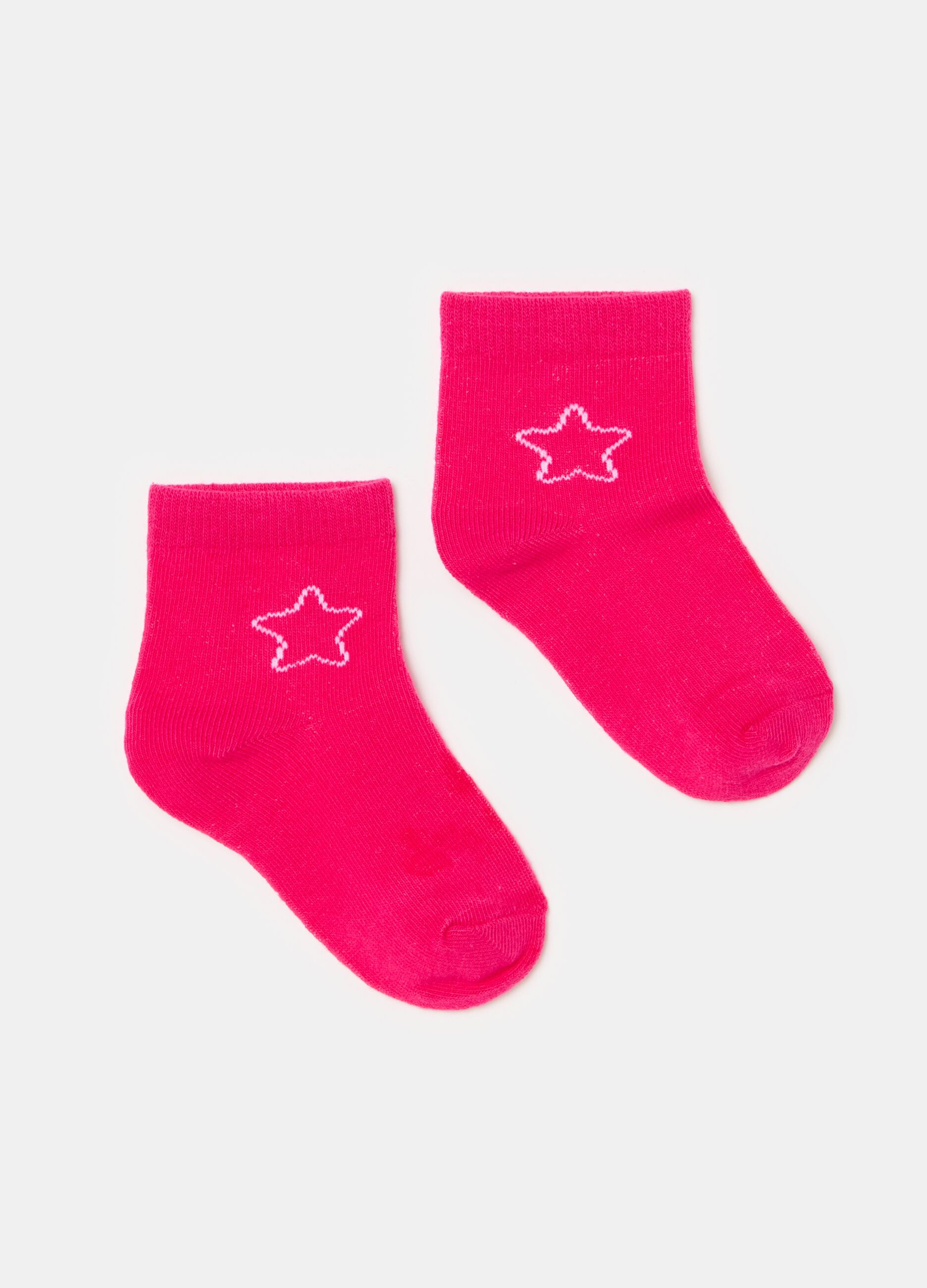 Pack cinco calcetines de algodón orgánico con estrellas