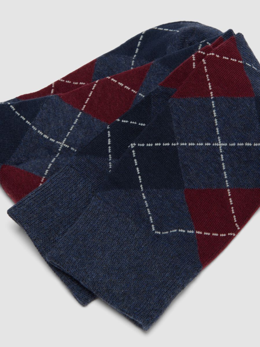 Tripack di calze lunghe in cotone organico elasticizzato multicolor_1