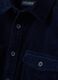 Blue pure cotton corduroy shacket in an oversized fit_5