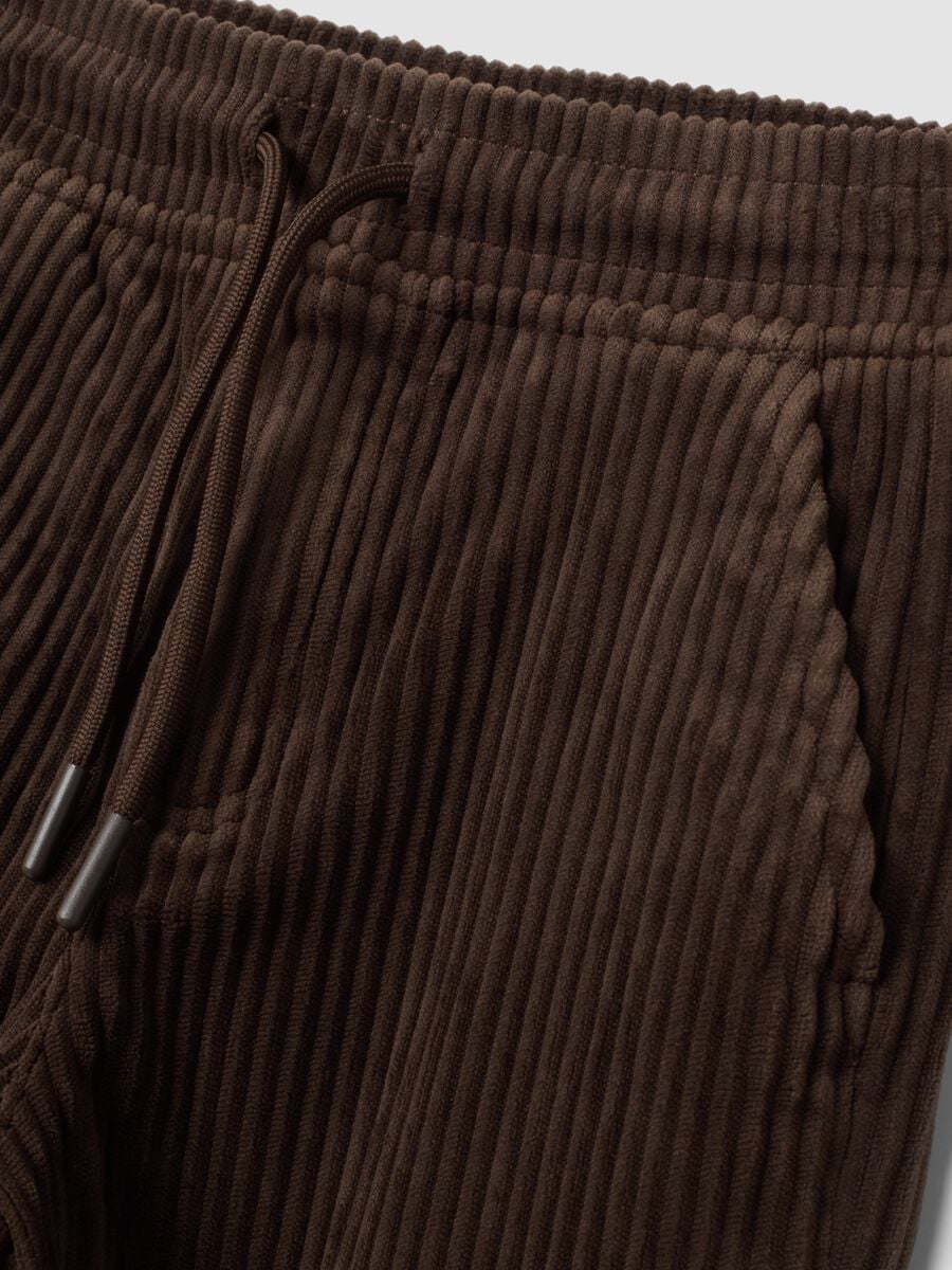 Brown corduroy comfort-fit trousers_2