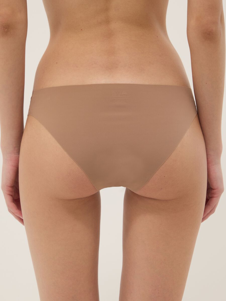 Slip marron sans couture, coupe regular_2