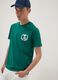 Green short-sleeve pure cotton T-shirt_2
