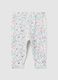 Baby Girl's Slim Fit Multicolour Pure Cotton Leggings_1