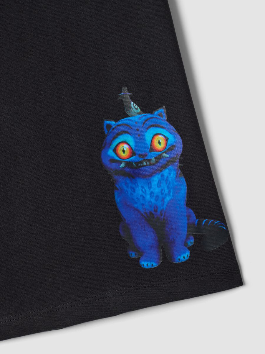 Schwarzes T-Shirt aus reiner Baumwolle mit K-Pop Demon Hunters Print f&uuml;r M&auml;dchen_3