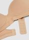 Beige stretch-cotton sports bra_1