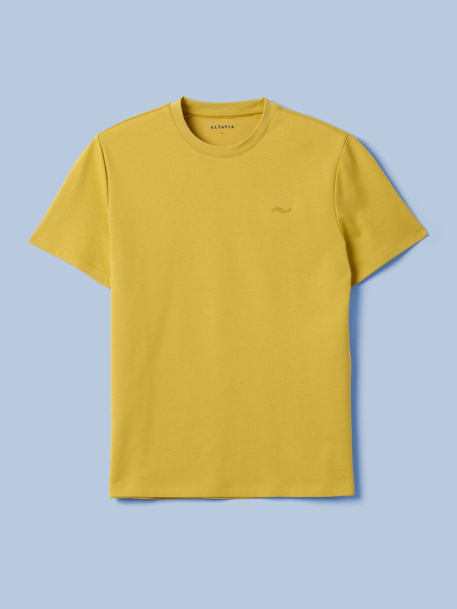 Yellow ALTAVIA SAILING T-shirt in stretch cotton blend_4