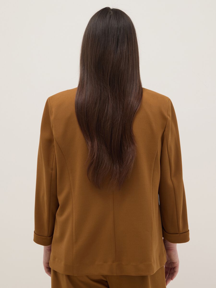 Brown Regular Fit Blazer_2