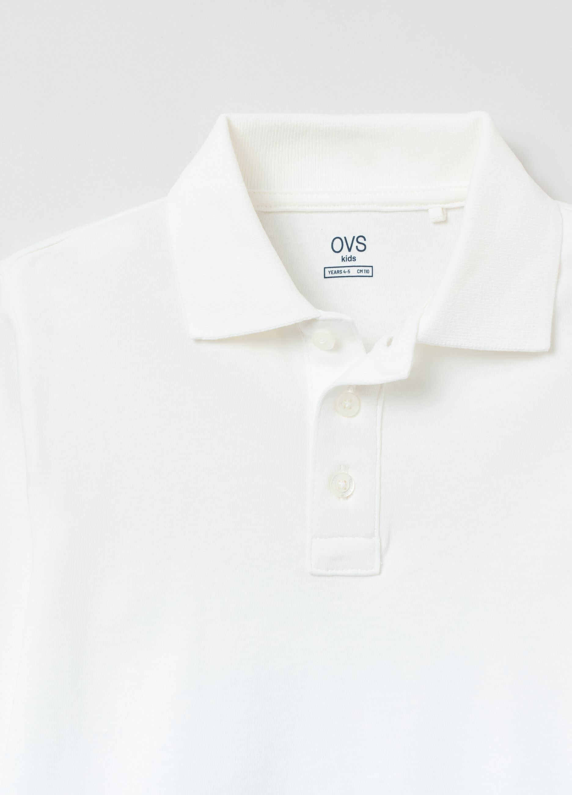 Long-sleeved cotton polo shirt_2