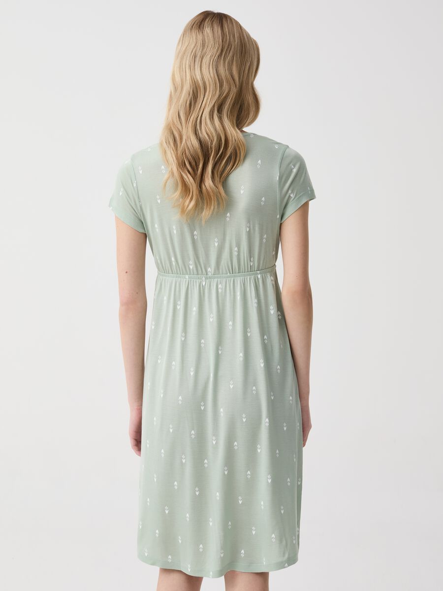 Empire-style nightdress with print_2