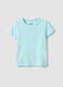 Girls&rsquo; light blue stretch cotton T-shirt, regular fit_0