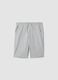 Boys&rsquo; grey cotton-blend comfort-fit shorts_0