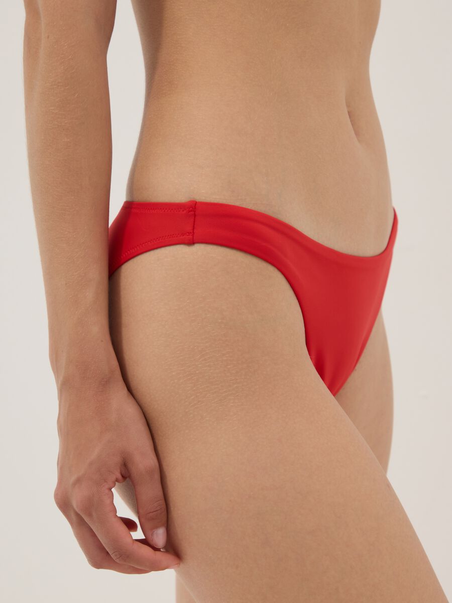 Red stretch-fabric bikini bottoms_3